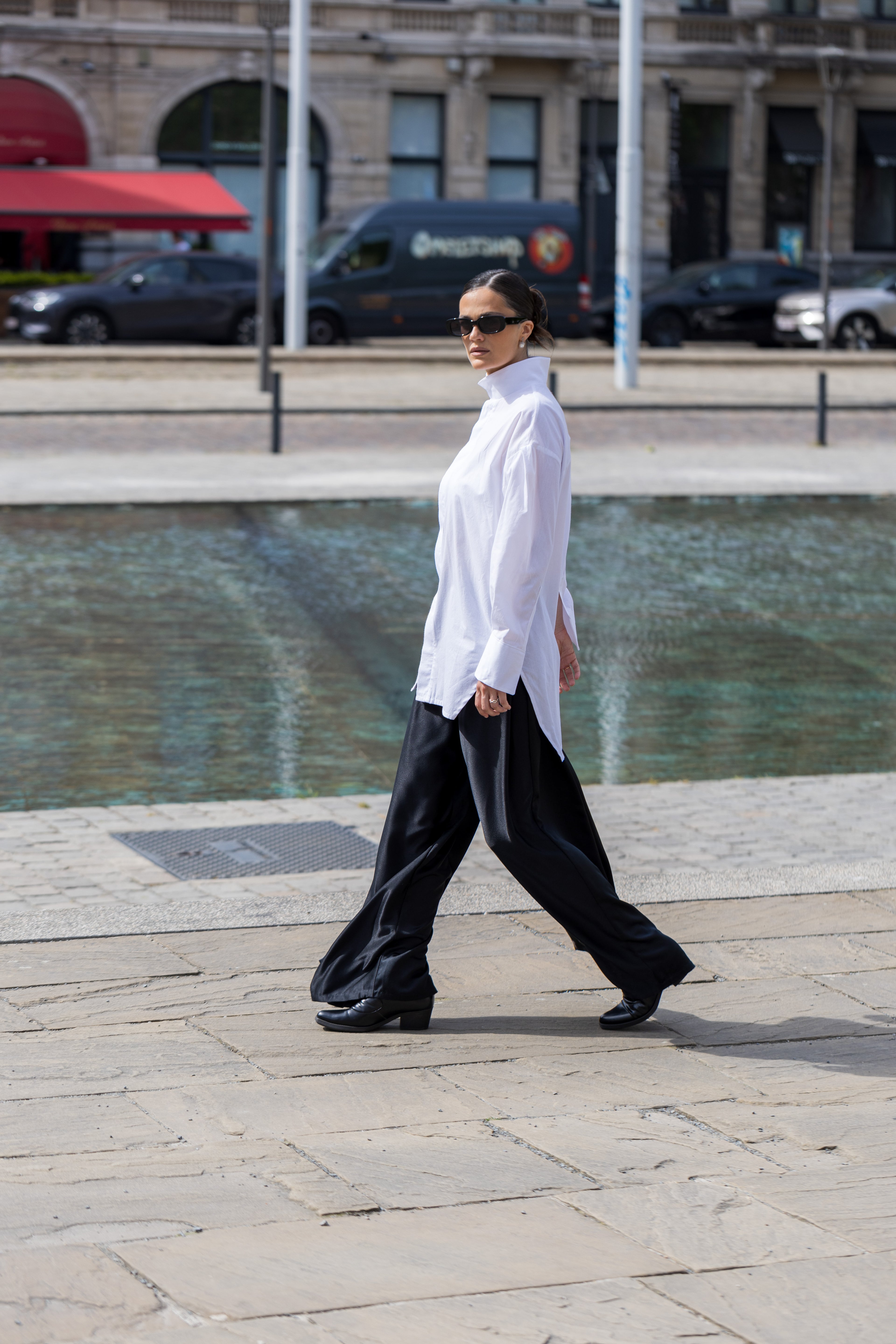 Oversized High Neck Shirt