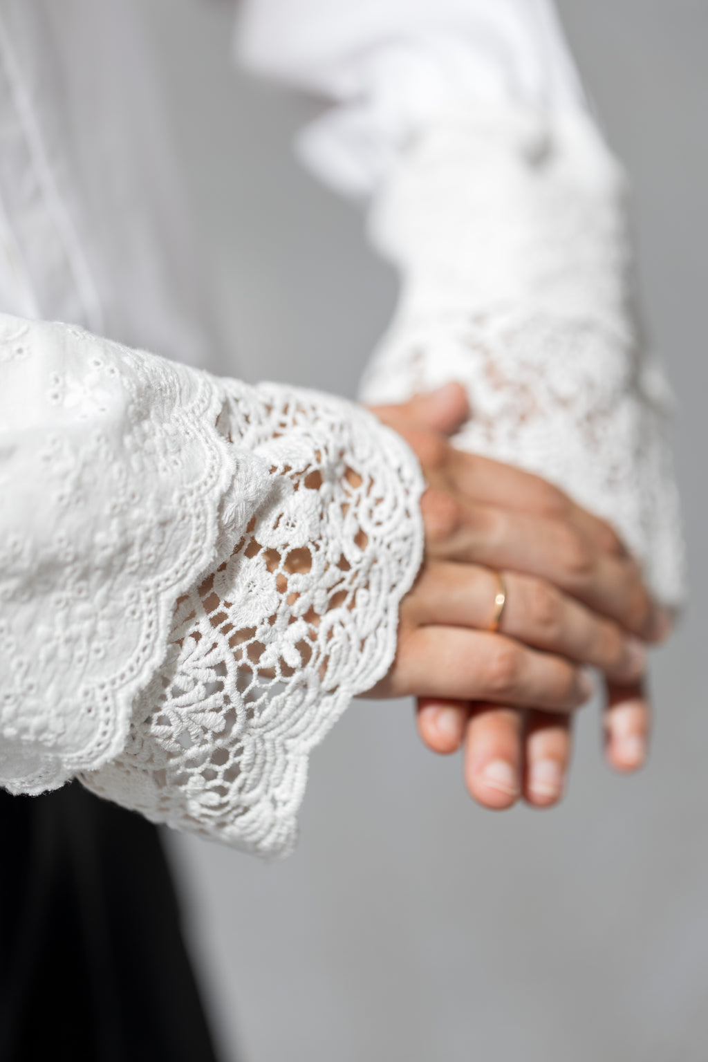 Romantic Ruffle Collar Shirt