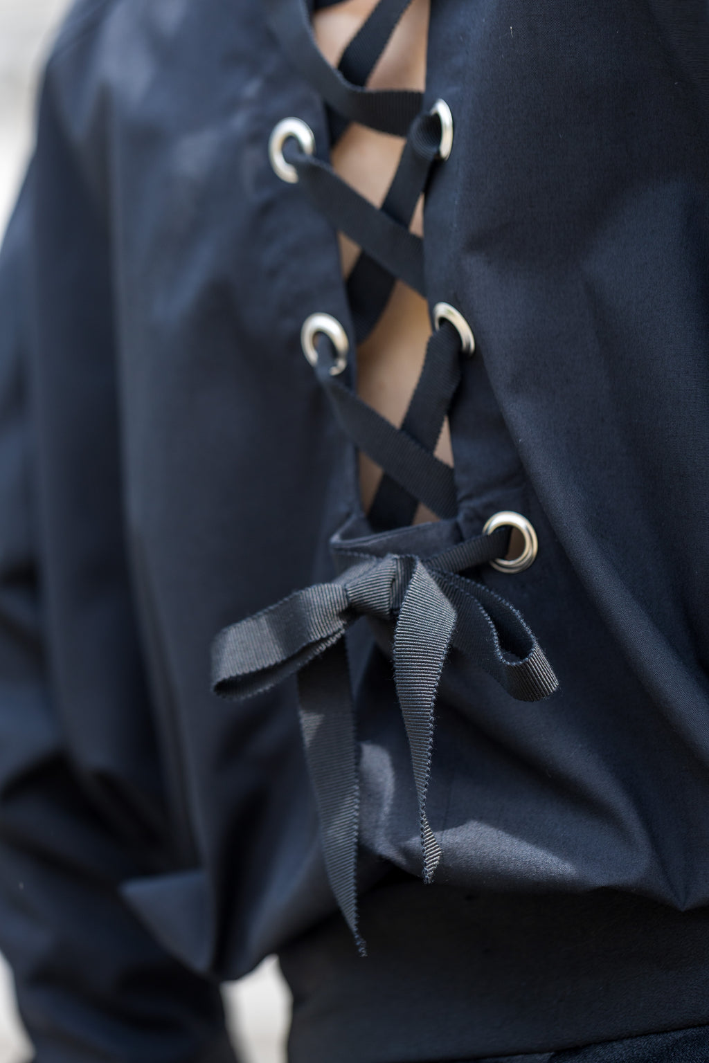 Corset Lace-Up Shirt