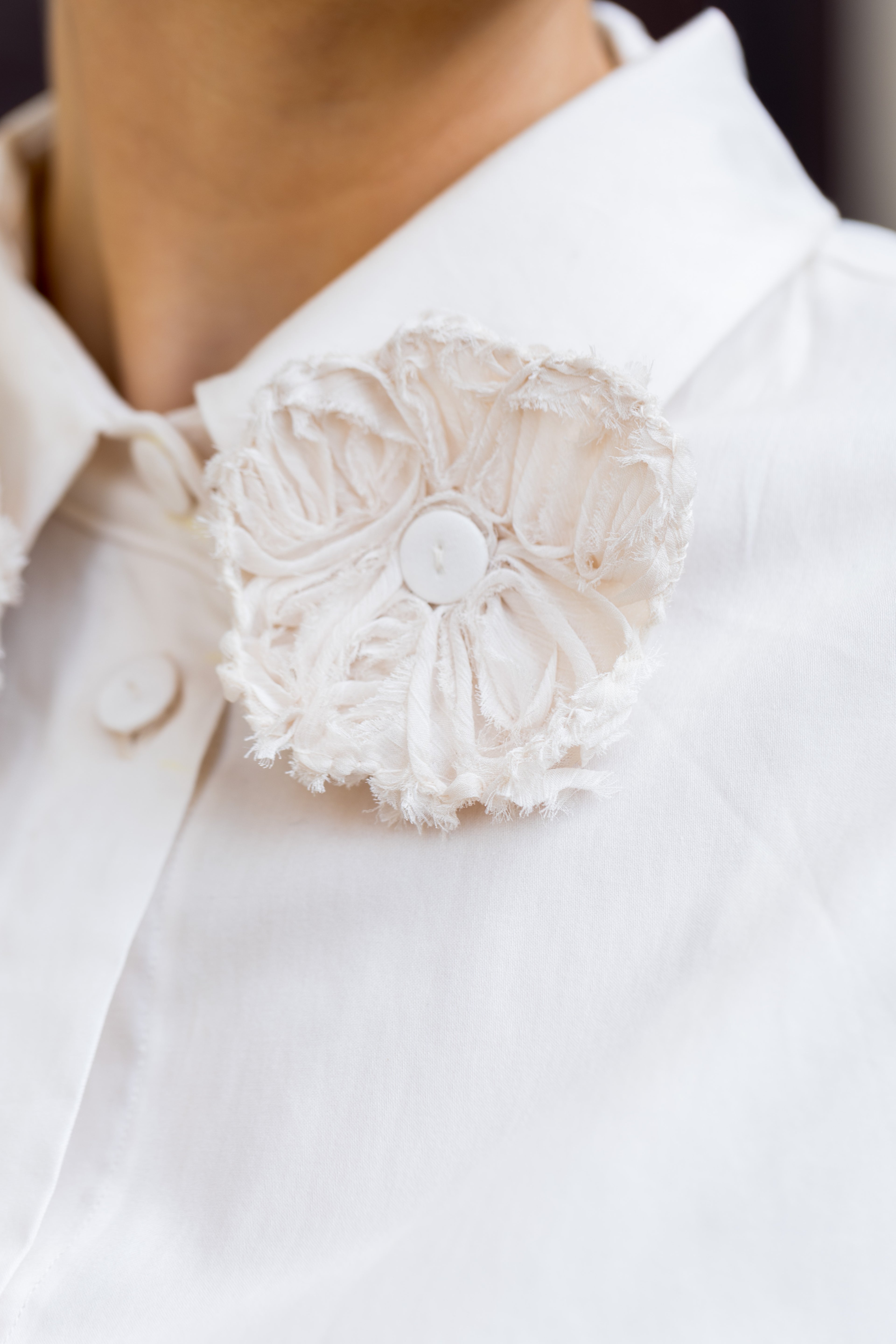 3D Floral Sleeve Shirt