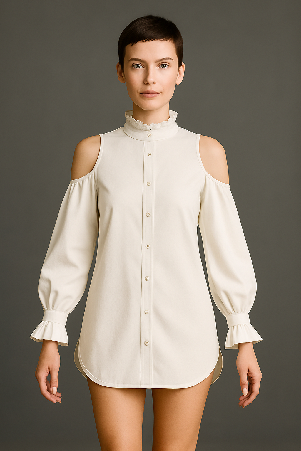 Chemise Off-White à épaules dénudées