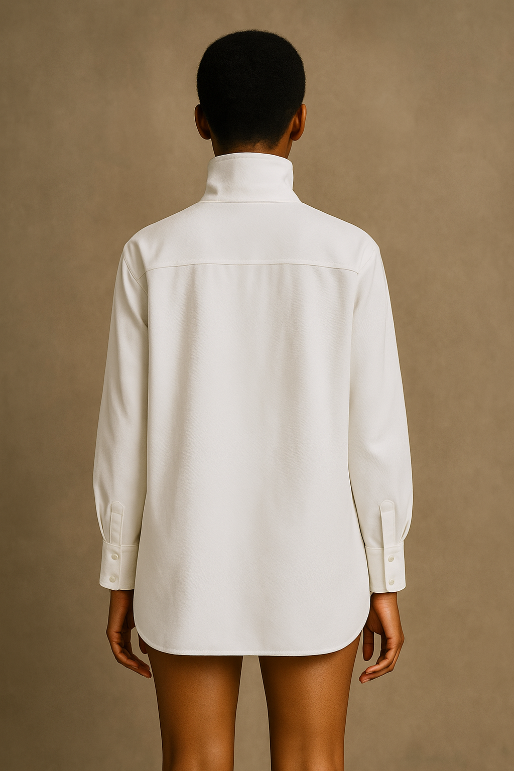 Chemise à col roulé oversize